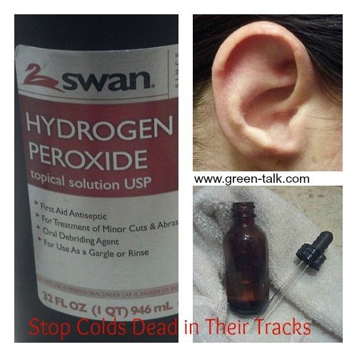 Hydrogen Peroxide + Ears = Bye to Colds. A Remedy that Works I JUST