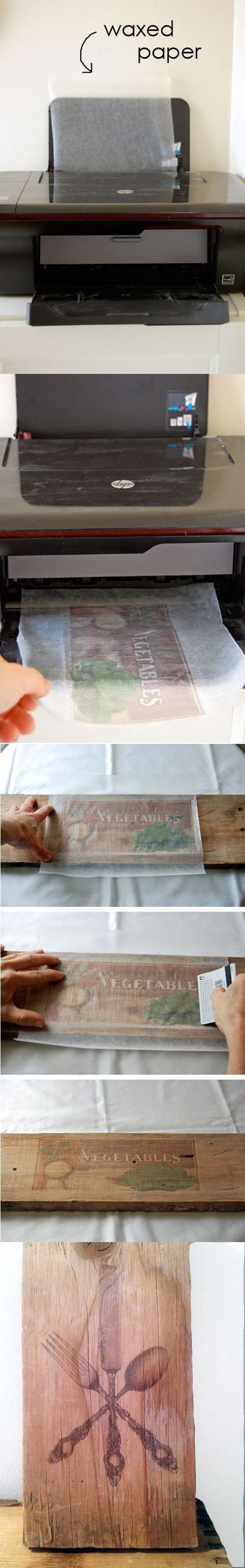 How to transfer any photograph or picture onto wood using only a