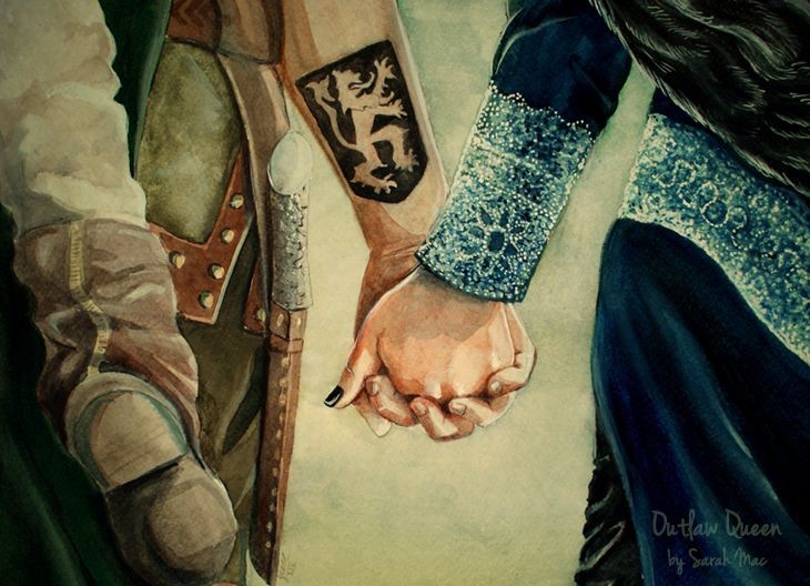 outlaw queen once upon a time regina mills and robin hood roland