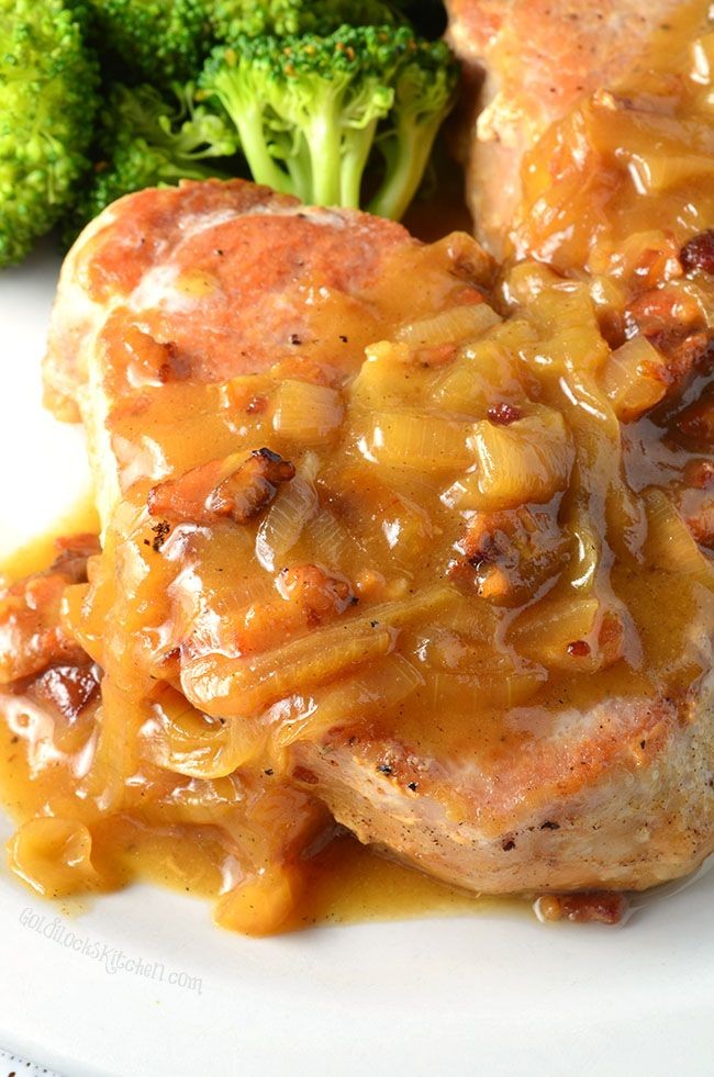 The Goldilocks Kitchen: Smothered Apple Cider Pork Chops. | Posted by ...